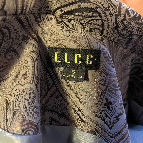 Paisley patterned blazer, gray/purple with metallic shine - Picture 4 of 6